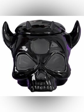 Killstar Jar 50 oz Ashmedai Black Ceramic w/ Lid